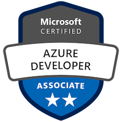 Azure Developer Certification Badge
